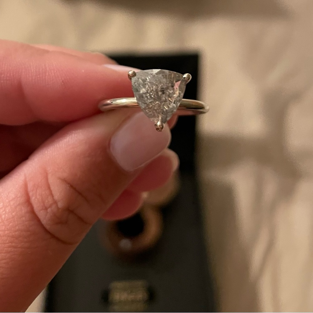 Salt and paper diamond ring.